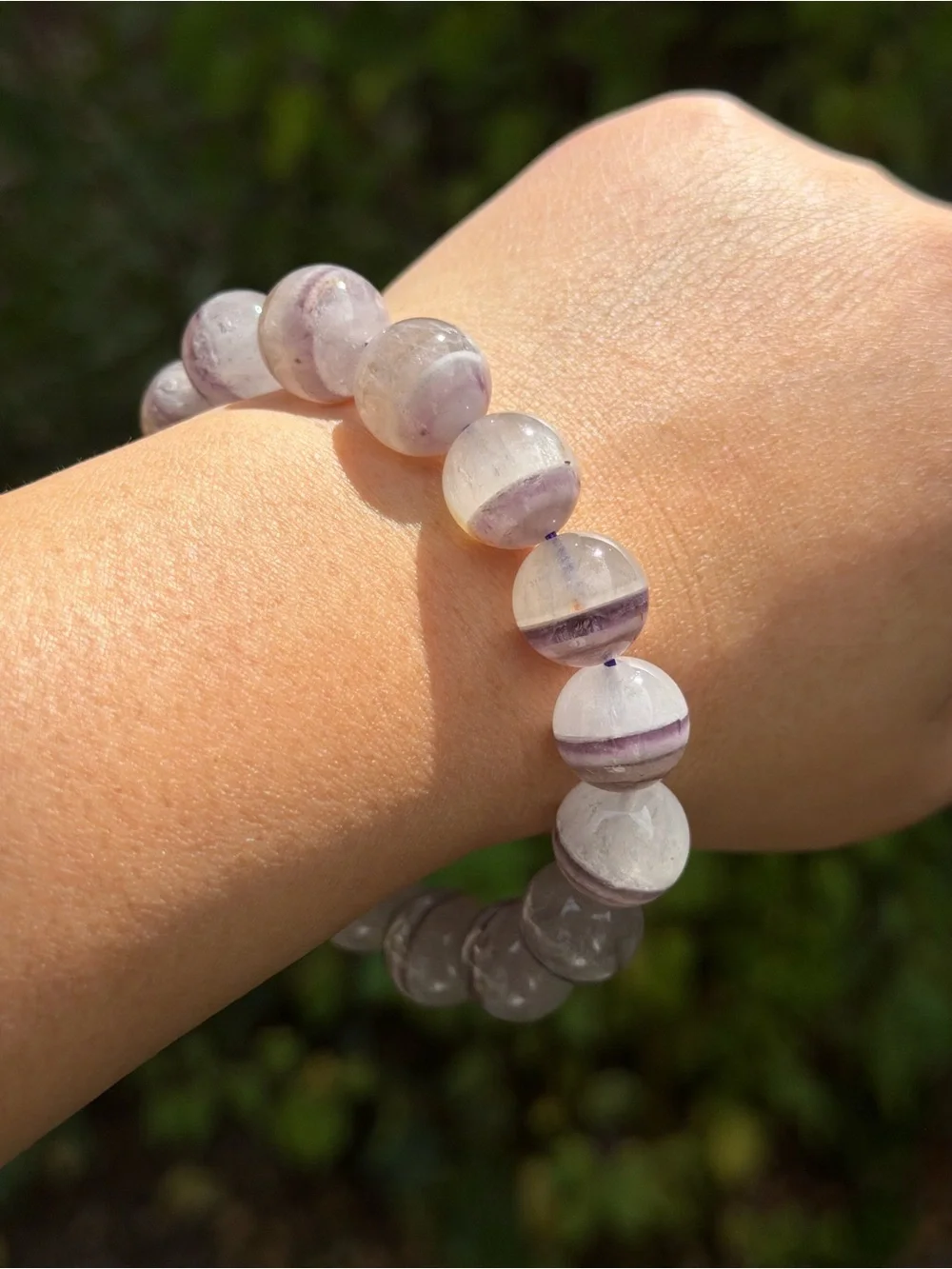 13mm unique banded dream amethyst bracelet 1730